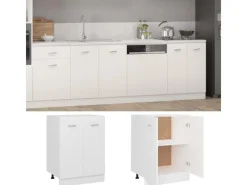 Regal Weiß^vidaXL Unterschrank Weiß 60x46x81,5 cm Holzwerkstoff