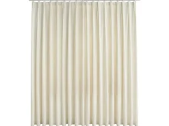 vidaXL Verdunkelungsvorhang mit Haken Samt Creme 290 x 245 cm