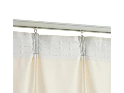 vidaXL Verdunkelungsvorhang mit Haken Samt Creme 290 x 245 cm