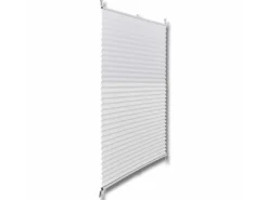 vidaXL Verdunklungsplissee 90×100 cm Weiß