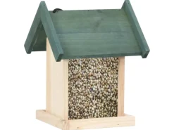 Vogelbedarf^vidaXL Vogelfutterhäuser 4 Stk. Tannenholz