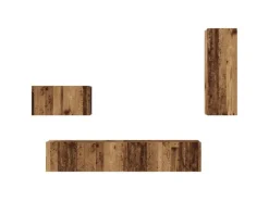 TV-Wände^vidaXL Wand TV Schrank Set 4-Tlg 200 x 30 x 30 cm Holzwerkstoff 3393465