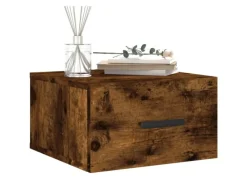 vidaXL Wand-Nachttisch Räuchereiche 35x35x20 cm Modell 3