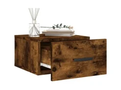 vidaXL Wand-Nachttisch Räuchereiche 35x35x20 cm Modell 3