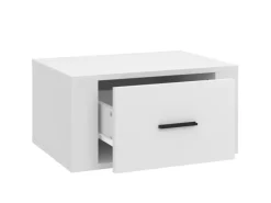 vidaXL Wand-Nachttisch Weiß 50x36x25 cm