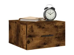 vidaXL Wand-Nachttische 2 Stk Räuchereiche 35x35x20 cm Modell 3