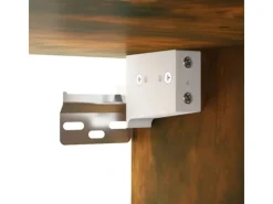 vidaXL Wand-Nachttische 2 Stk Räuchereiche 34x30x20 cm