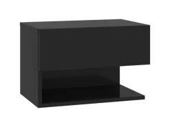 Wandregale|Regale Schwarz^vidaXL Wand-Nachttische 2 Stk Schwarz Holzwerkstoff Modell 4