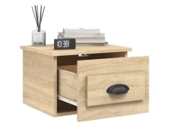 vidaXL Wand-Nachttische 2 Stk Sonoma-Eiche 41,5x36x28 cm