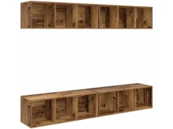 TV-Wände^vidaXL Wand-TV-Schrank 4 Stk 37 x 37 x 107,5 cm Holzwerkstoff 3393534