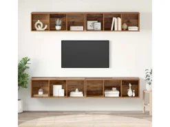 TV-Wände^vidaXL Wand-TV-Schrank 4 Stk 37 x 37 x 107,5 cm Holzwerkstoff 3393534