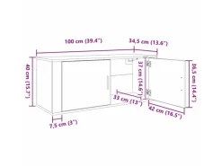 TV-Wände^vidaXL Wand-TV-Schrank 100 x 34,5 x 40 cm 881153