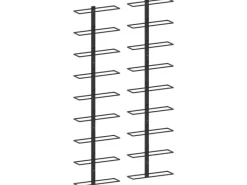 Flaschenregale^vidaXL Wand-Weinregale für 18 Flaschen 2 Stk. Schwarz Eisen