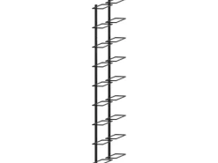 Flaschenregale^vidaXL Wand-Weinregale für 18 Flaschen 2 Stk. Schwarz Eisen