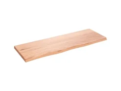 Regale Massivholz^vidaXL Waschtischplatte Hellbraun 80x30x2 cm Massivholz Behandelt