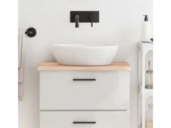 Regale Massivholz^vidaXL Waschtischplatte 60x30x2 cm Massivholz Unbehandelt