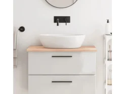 Regale Massivholz^vidaXL Waschtischplatte 80x50x2 cm Massivholz Unbehandelt