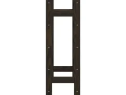 vidaXL Weinregal für 20 Flaschen Schwarz Massivholz Kiefer 43 x 25 x 70 cm