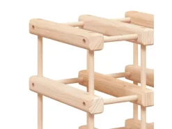 Regale Massivholz^vidaXL Weinregal für 20 Flaschen 46,5x23x46,5 cm Massivholz Kiefer