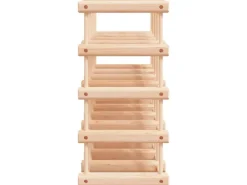 Regale Massivholz^vidaXL Weinregal für 20 Flaschen 46,5x23x46,5 cm Massivholz Kiefer