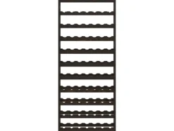 Regale Schwarz^vidaXL Weinregal für 77 Flaschen Schwarz Massivholz Kiefer