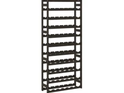 Regale Schwarz^vidaXL Weinregal für 77 Flaschen Schwarz Massivholz Kiefer