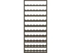 Regale Massivholz^vidaXL Weinregal für 77 Flaschen Grau Massivholz Kiefer
