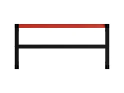 Tische^vidaXL Werkbankgestell Metall 120x57x79 cm Schwarz und Rot