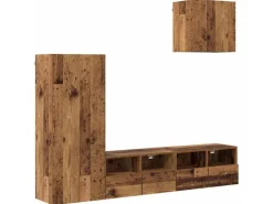 vidaXL Wohnwand 4-Tlg Holzwerkstoff 3402779