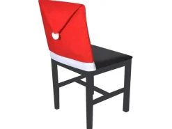 Stühle^vidaXL 6x Stuhlhussen Weihnachtsmützen