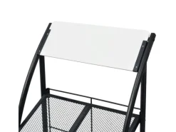 vidaXL Zeitschriftenständer 47 x 40 x 134 cm Schwarz und Weiß A4