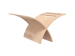 vidaXL Zeitungsständer Holz Freistehend Natur