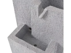 Zimmerbrunnen^vidaXL Zimmerbrunnen mit LED-Licht Polyresin 22,5 x 18 x 40,6 cm