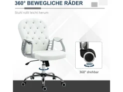 Vinsetto Stühle^Bürostuhl Ergonomisch für Home Office 59 x 60 x 103 cm