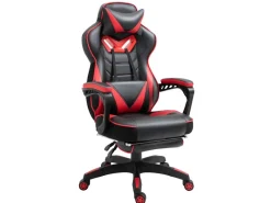 Vinsetto Stühle^Bürostuhl mit Einziehbare Fußstütze 65 x 70 x 118 5-128 5cm