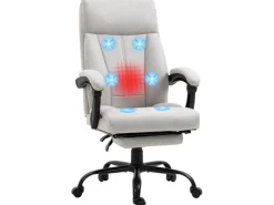 Vinsetto Bürostuhl mit Liegefunktion Höhenverstellbar