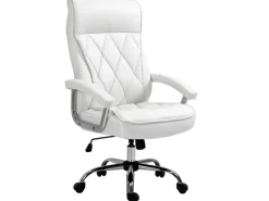Vinsetto Sessel^Bürostuhl mit Wippenfunktion Weiß