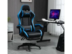 Vinsetto Stühle^Gaming Stuhl mit Lendenkissen Kopfstütze
