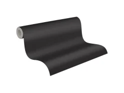 AS-Creation Dekorative Tapeten^Vliestapete Trendwall 2 Uni Schwarz FSC®