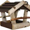Vogelbedarf^Vogelfutterhaus Birke/Pinie Braun Klein