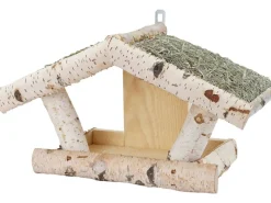 Vogelbedarf^Vogelfutterhaus Hubertus mit Heudach 39 cm x 19 cm x 25 cm