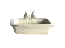 Sunny Garden Vogeltränke 30 cm x 30 cm Cremeweiss