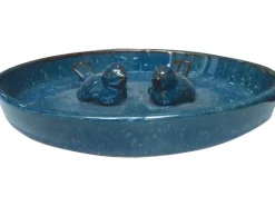 Vogeltränke 30 cm x 30 cm x 6 cm Keramik-Ton