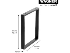 Wagner design yourself Hocker^Wagner Designrahmen 400 mm x 300 mm Schwarz