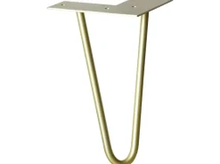 Wagner design yourself Kommode^Wagner Möbelbein Hairpin Länge 200 mm Pearl Gold