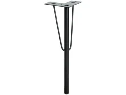 Wagner design yourself Weitere Regale^Wagner Möbelbein Hairpin Leg Retro 12 cm x 12 cm x 40 cm Stahl Schwarz