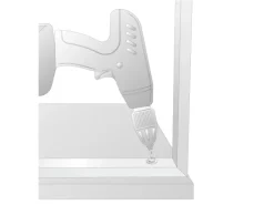 Wagner design yourself Weitere Regale^Wagner Möbelbein Hairpin Style Retro 50-60 cm x 71 mm x 9 cm Stahl Schwarz