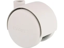 Wagner Möbel-Doppelrolle Ø 4 cm Weiß