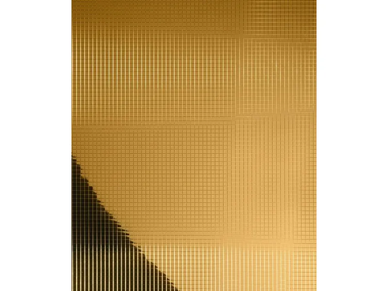 Mosaik^WALLFACE 27374 M-Style Platte Wand-paneel Mosaik Spiegel Deko glanz Gold 980 mm x 980 mm x 1,2 mm 0,96 m2 Gold