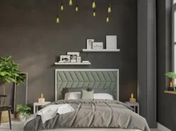 Kissen^Wandkissen Dreieck 15 cm x 30 cm Samt